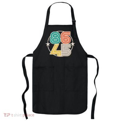 Retro 86 45 Impeach Trump Apron