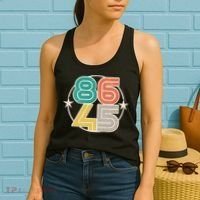 Retro 86 45 Impeach Trump Women's Tank Top thumb 2