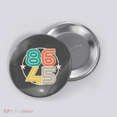 Retro 86 45 Impeach Trump Button