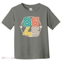 Retro 86 45 Impeach Trump Toddler T-Shirt thumb 0