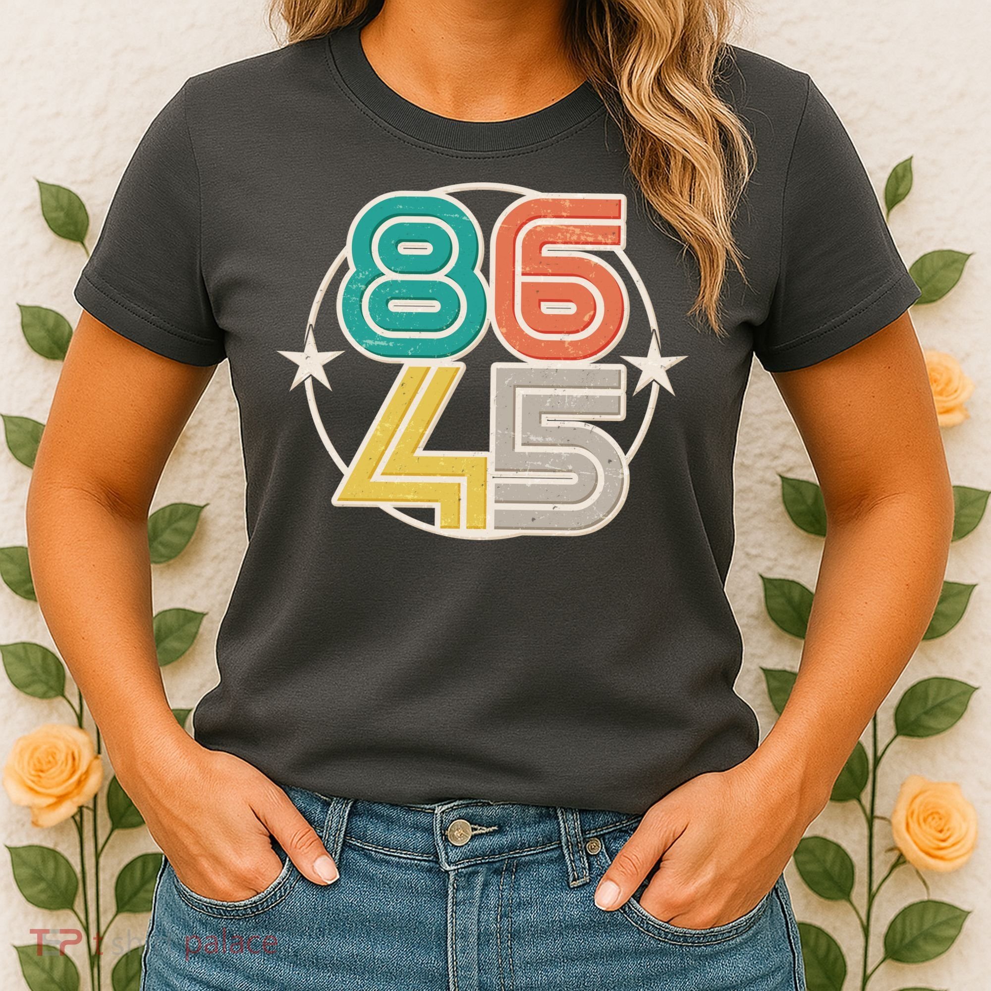 Retro 86 45 Impeach Trump Women's T-Shirt