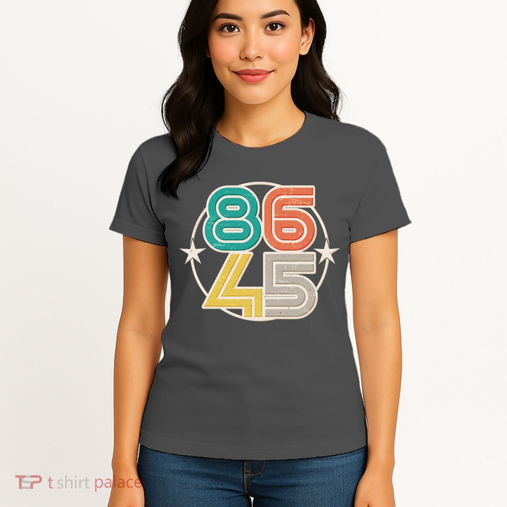 Retro 86 45 Impeach Trump Women's T-Shirt