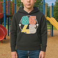 Retro 86 45 Impeach Trump Kids Hoodie thumb 2