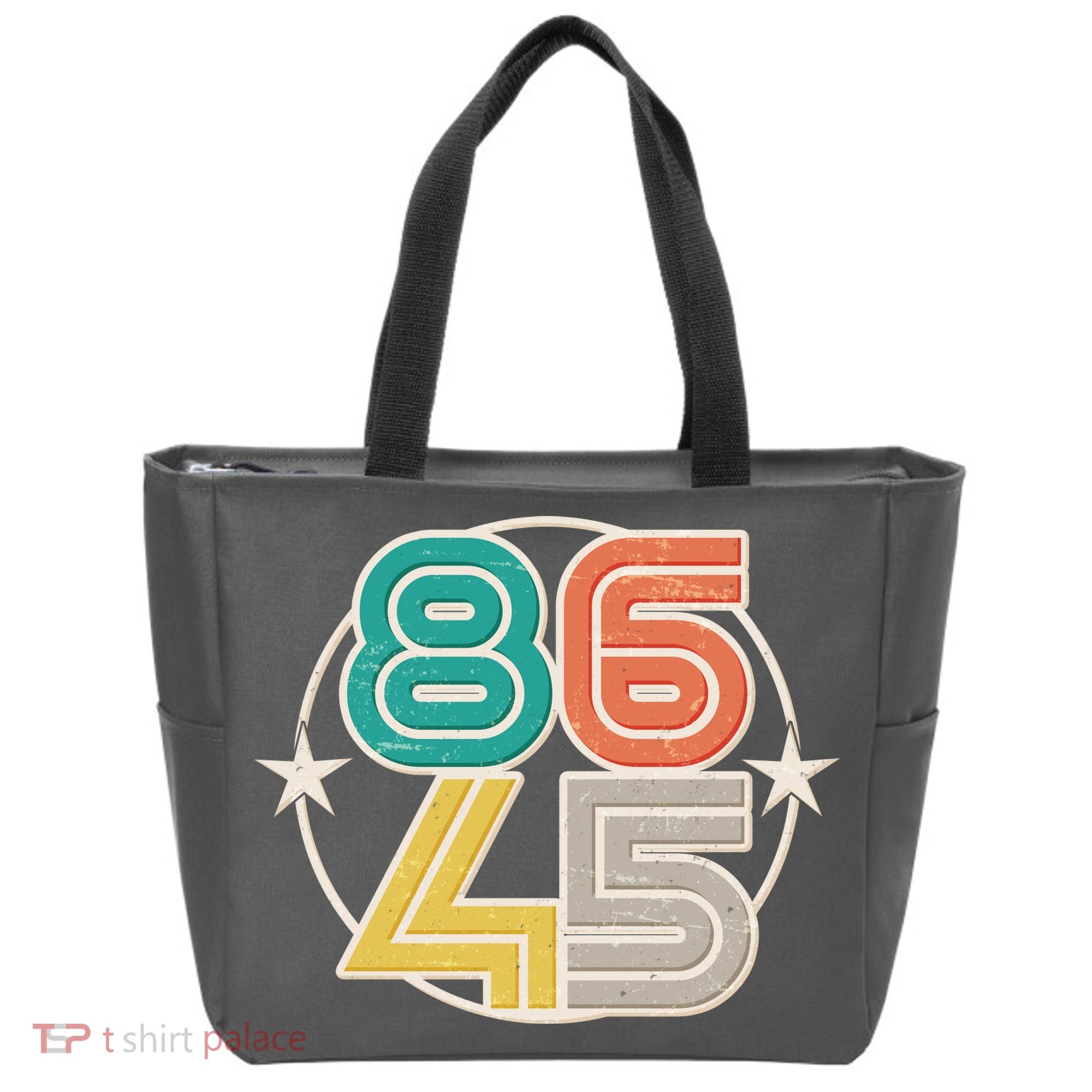 Retro 86 45 Impeach Trump Tote Bag