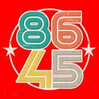 Retro 86 45 Impeach Trump Santa Hat thumb 1