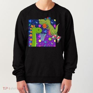 Retro 90's Basketball Dinosaurs Women's Sweatshirt