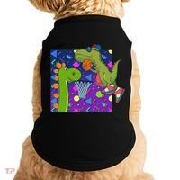 Retro 90's Basketball Dinosaurs Doggie Tank thumb 0