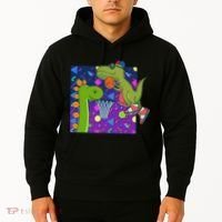 Retro 90's Basketball Dinosaurs Hoodie thumb 2