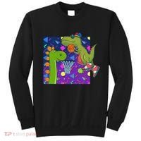 Retro 90's Basketball Dinosaurs Sweatshirt thumb 0