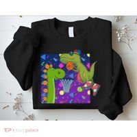 Retro 90's Basketball Dinosaurs Sweatshirt thumb 2