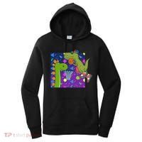 Retro 90's Basketball Dinosaurs Women's Hoodie thumb 0
