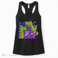 Retro 90's Basketball Dinosaurs Women's Tank Top thumb 0