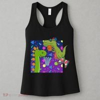 Retro 90's Basketball Dinosaurs Women's Tank Top thumb 3