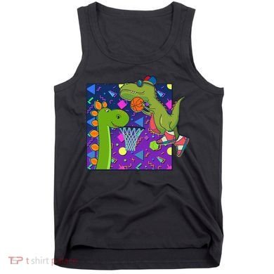 Retro 90's Basketball Dinosaurs Tank Top