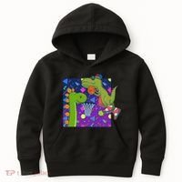 Retro 90's Basketball Dinosaurs Kids Hoodie thumb 0