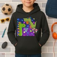 Retro 90's Basketball Dinosaurs Kids Hoodie thumb 2