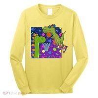 Retro 90's Basketball Dinosaurs Long Sleeve Shirt thumb 0