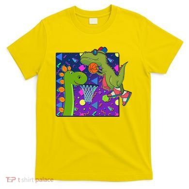 Retro 90's Basketball Dinosaurs T-Shirt