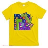 Retro 90's Basketball Dinosaurs T-Shirt thumb 0