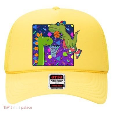 Retro 90's Basketball Dinosaurs Hat