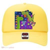 Retro 90's Basketball Dinosaurs Hat thumb 0