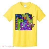 Retro 90's Basketball Dinosaurs Kids T-Shirt thumb 0