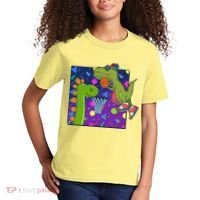 Retro 90's Basketball Dinosaurs Kids T-Shirt thumb 2