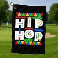 Retro 90's Hip Hop Golf Towel thumb 1