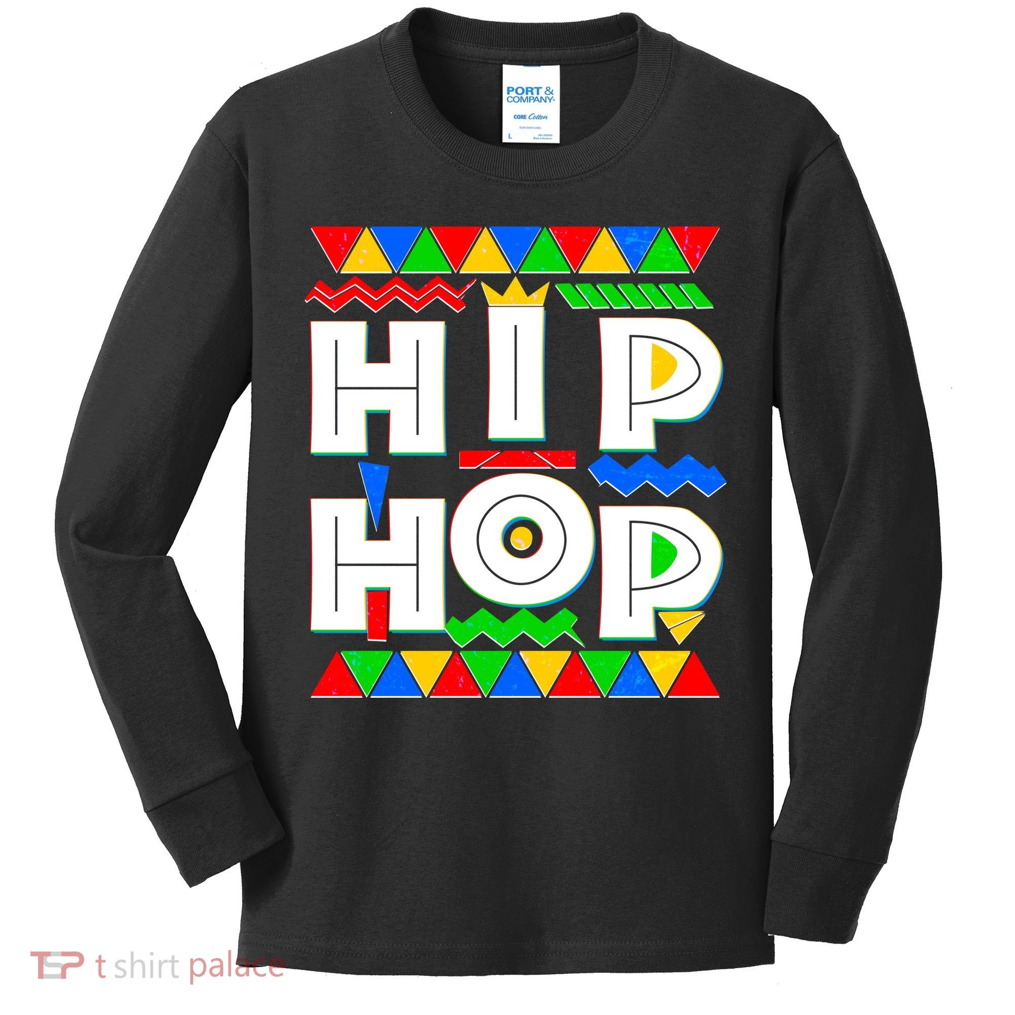 Retro 90's Hip Hop Kids Long Sleeve Shirt