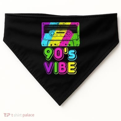 Retro 90's Vibe Vintage USA-Made Doggie Bandana