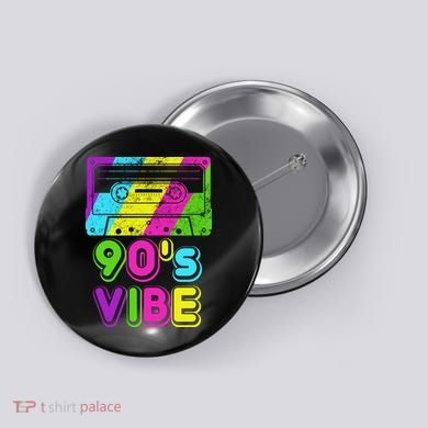 Retro 90's Vibe Vintage Button