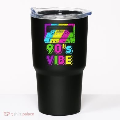 Retro 90's Vibe Vintage Tumbler