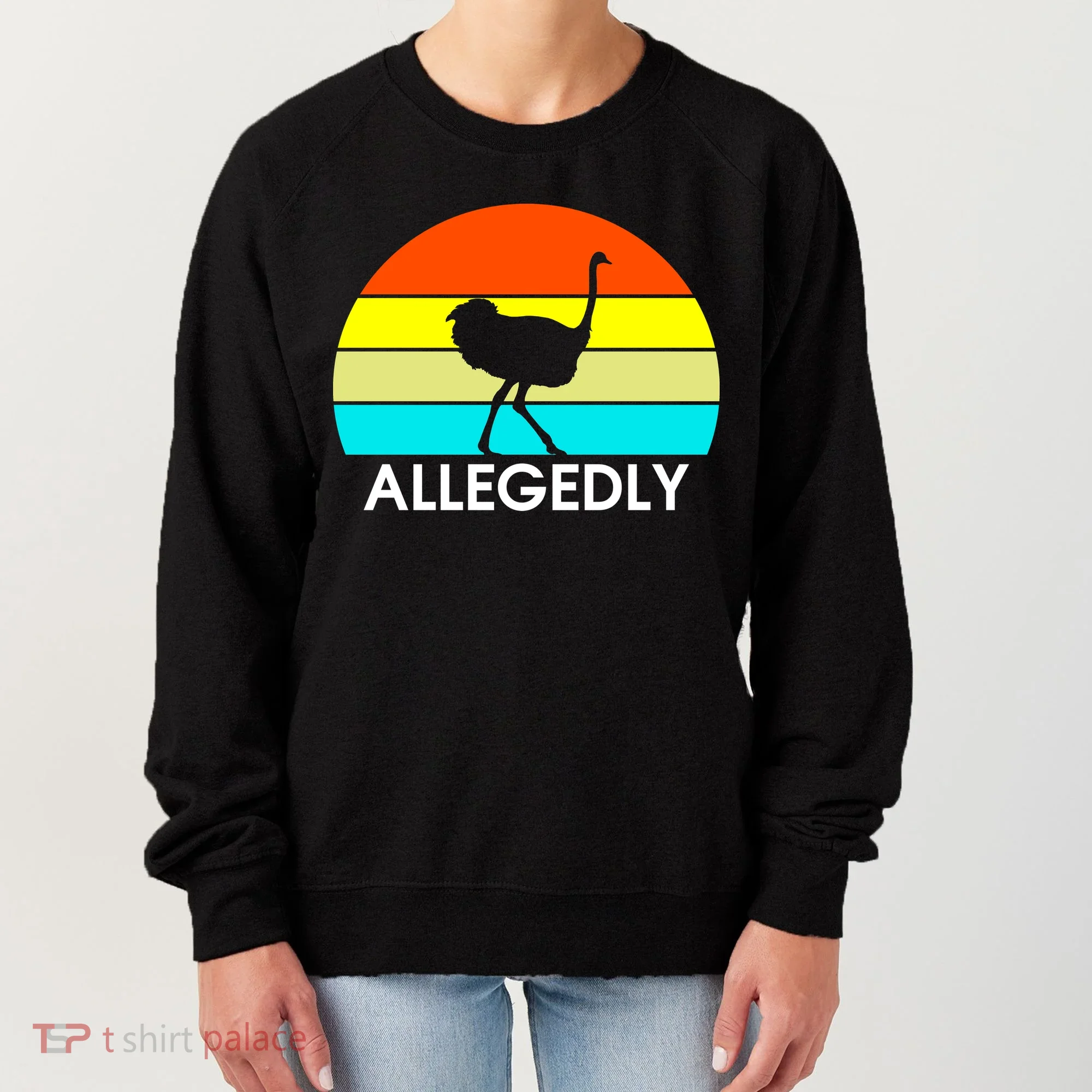Retro Allegedly Ostrich Vintage Women's Sweatshirt