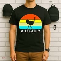 Retro Allegedly Ostrich Vintage T-Shirt thumb 6
