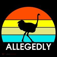 Retro Allegedly Ostrich Vintage T-Shirt thumb 7