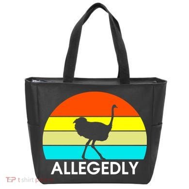 Retro Allegedly Ostrich Vintage Tote Bag