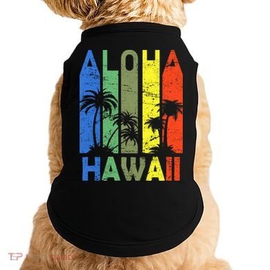 Retro Aloha Hawaii Logo Doggie Tank
