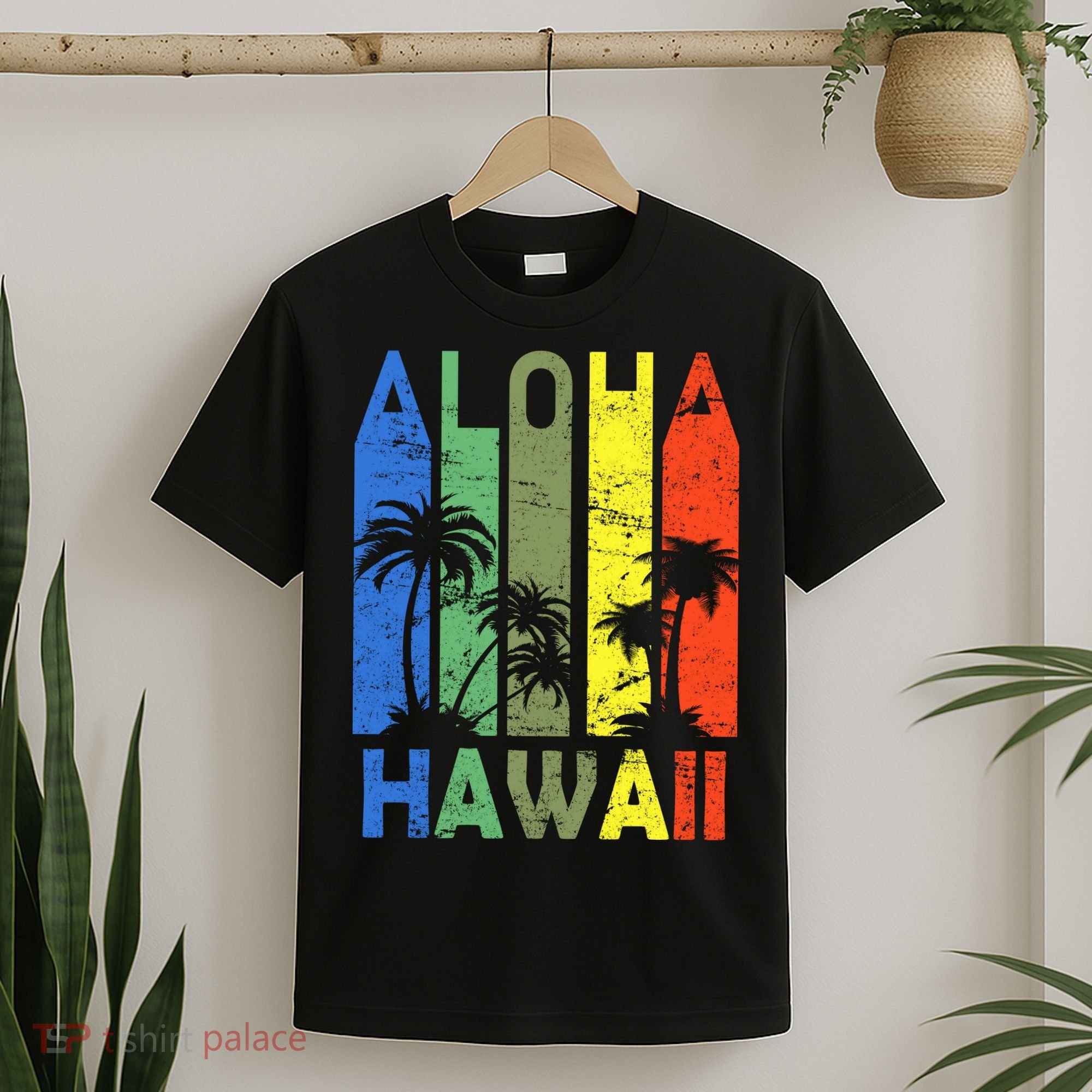 Retro Aloha Hawaii Logo T-Shirt