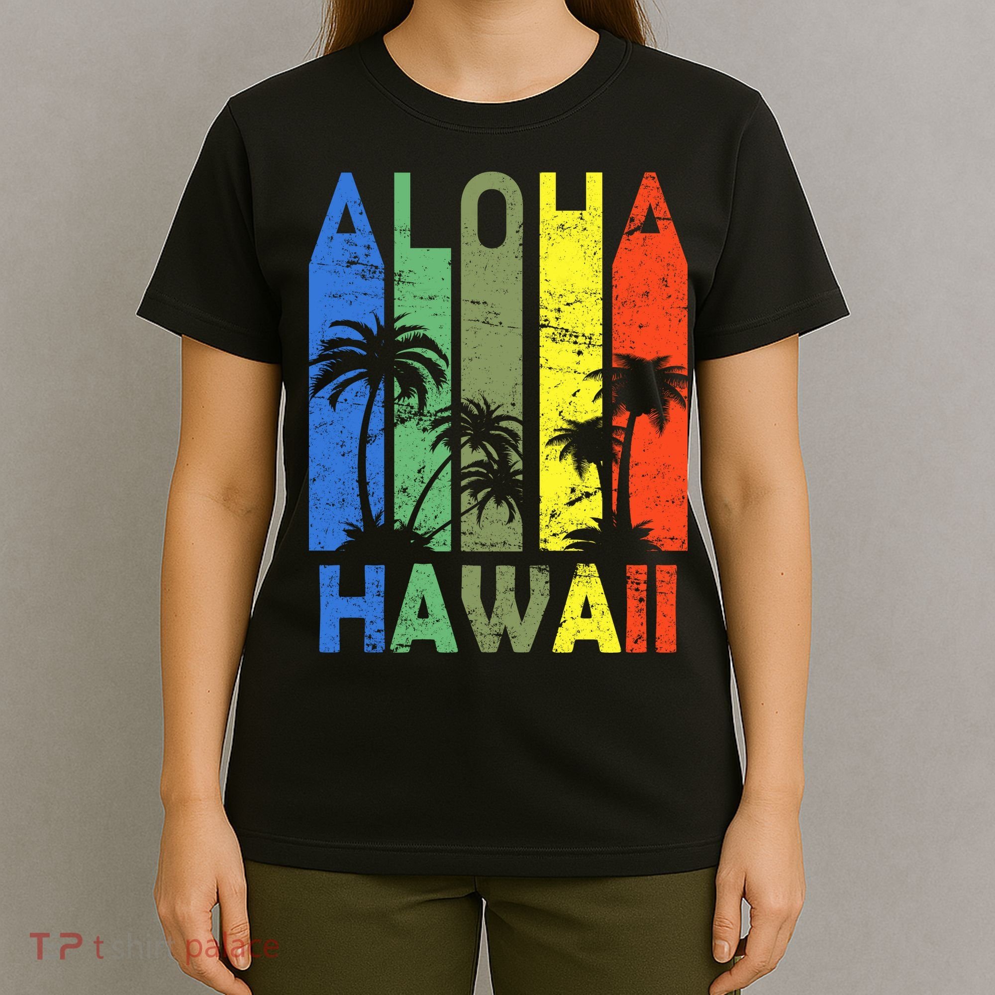 Retro Aloha Hawaii Logo T-Shirt