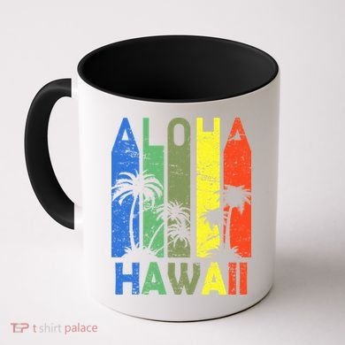 Retro Aloha Hawaii Logo Coffee Mug