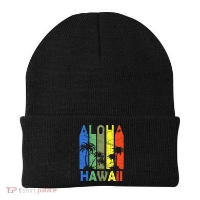 Retro Aloha Hawaii Logo Beanie