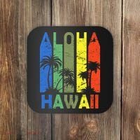 Retro Aloha Hawaii Logo Coaster thumb 0