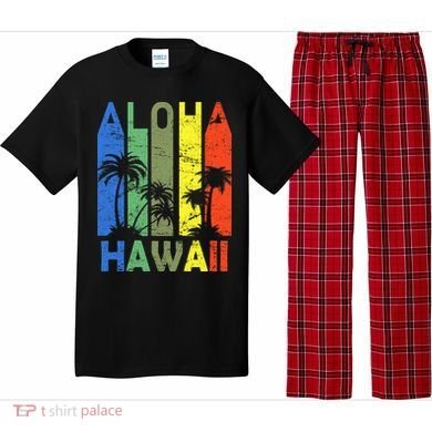 Retro Aloha Hawaii Logo Pajama Set