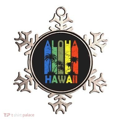 Retro Aloha Hawaii Logo Ornament