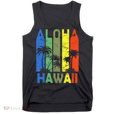 Retro Aloha Hawaii Logo Tank Top