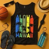 Retro Aloha Hawaii Logo Tank Top thumb 4