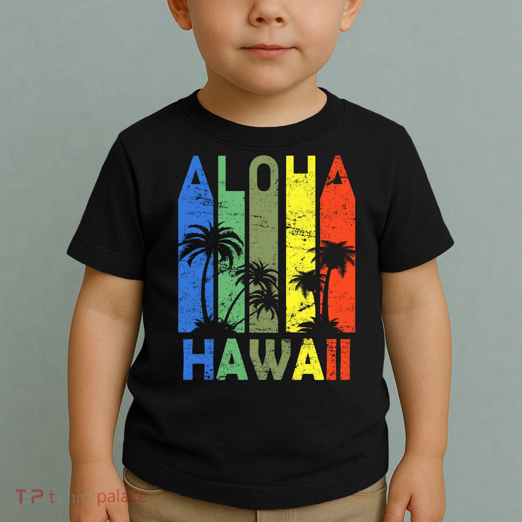Retro Aloha Hawaii Logo Toddler T-Shirt