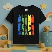 Retro Aloha Hawaii Logo Toddler T-Shirt thumb 3