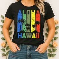 Retro Aloha Hawaii Logo Women's T-Shirt thumb 2