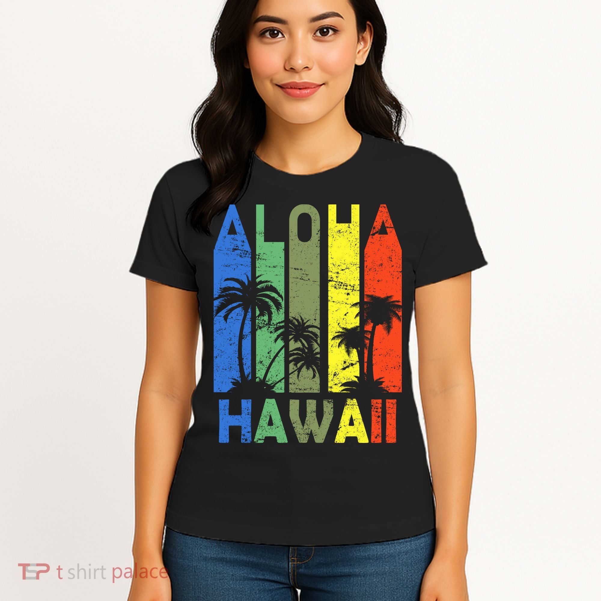 Retro Aloha Hawaii Logo Women's T-Shirt
